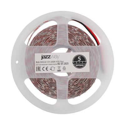 Лента светодиодная PLS 2835/ 60-12V 4000K IP20 -5m (белый)