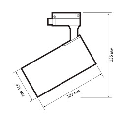 PTR  0732 32w 5000K 24° BL (чёрный) IP40 Jazzway