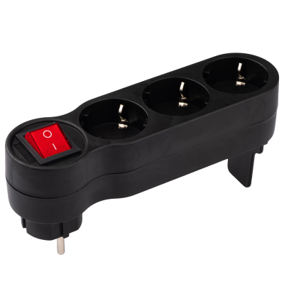 Разветвитель JAZZway AD-3GS-bk заземл., выкл. — вид 4