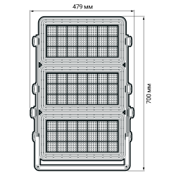 PFL-SPORT 02  750w  5700K IP66 (3*250w) (5 лет гар) Jazzway