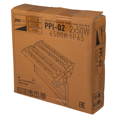 Светильник светодиодный влагозащищенный ДСП PPI- 02 2*50w 6500K IP65 — вид 5