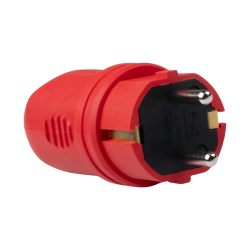 PRC-251-Red 16А 220V IP44 каучук красная Jazzway