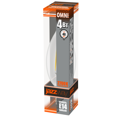Лампа светодиодная стар PLED CA37 OMNI 4w 2700K 400 Lm E14 230/50 — вид 2