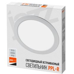 PPL-R 18w 6500K IP40 WH d220мм встр/круг Jazzway