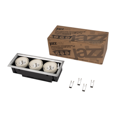 Светильник встраиваемый карданный PSP-S 113 3x9W 4000K 24° GREY Карданный (-) IP40 — вид 4
