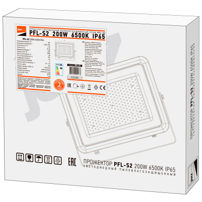Прожектор светодиодный СДО PFL- S2 -200w 6500K IP65 — вид 5