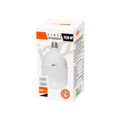 Лампа светодиодная PLED-HP-T120 40w 4000K E27/E40 Jazzway (переходник в компл. — вид 2