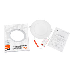 PPL-R  6w 4000K IP40 WH d120мм встр/круг Jazzway