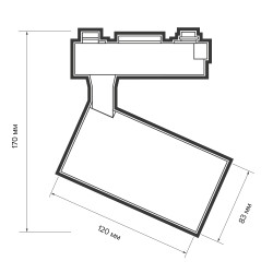 PTR  1325 25w 3000K 24° WH/WH (бел+бел реш) IP40 Jazzway