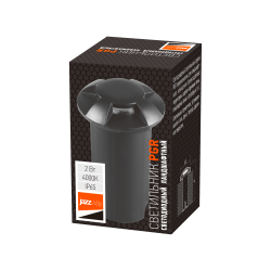 PGR R60/4 2w 4000K Black IP65 (грунтовый встраиваемый) Jazzw