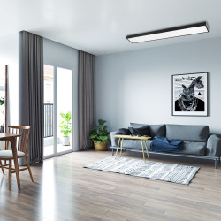 PSO-01  45w 4000K BLACK 1200x180 IP40 Jazzway