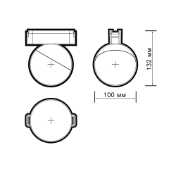 MTR16  3010 10w 4000K 100° BL (чёрный) IP20 Jazzway 