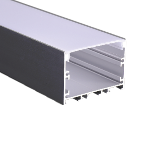 Профиль PAL 5035-BLACK (комплект) накладной 2м анод. Jazzway