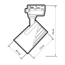 PTR  1725 25w 4000K 24° BL (чёрный) IP40 Jazzway