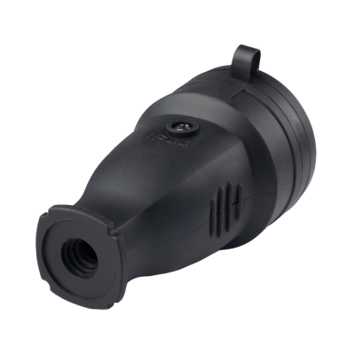 Розетка с защитной крышкой переносная PRC-111-BL 16A 220V IP44 каучук — вид 2