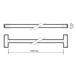 MTR16  4018-1m  18w 4000K 360° BL (чёрный) IP20 Jazzway 