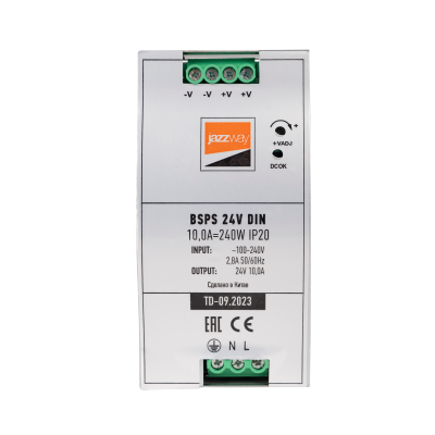 Блок питания (драйвер) BSPS DIN 24V10.0A=240w IP20 AL 3г.гар на дин.рейку — вид 2