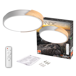 PPB Sсandic-R 90w DIM 3000-6500K WH/W с деревянной планкой IP20 D485*60 Jazzway