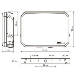 PFL-SA 100W OPAL 6500K IP65 Jazzway