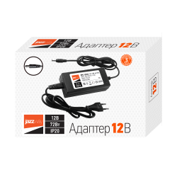 Адаптер 72W (12V 6A) IP20 Jazzway