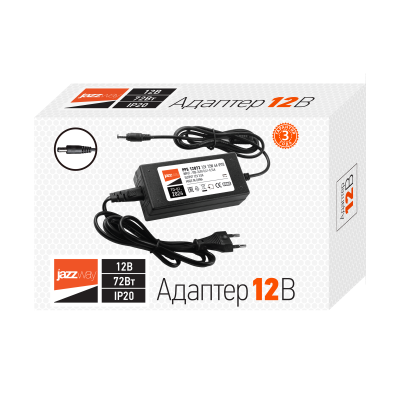 Блок питания (адаптер) Адаптер 72W (12V 6A) IP20 — вид 2