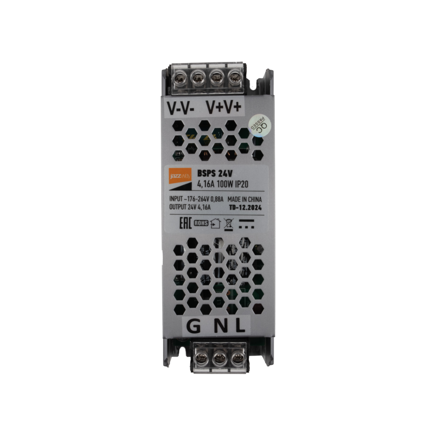 BSPS 24V    4,16A=100W IP20 2 г.гар Jazzway