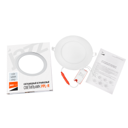 PPL-R  6w 4000K IP40 WH d120мм встр/круг Jazzway