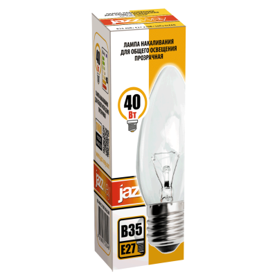 Лампа накаливания B35 240V 40W E27 clear — вид 2