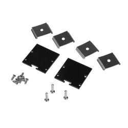 Профиль PAL 3535-BLACK (комплект) накладной 2м анод.Jazzway