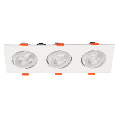 Светильник встраиваемый карданный PSP-S 413 3x8W 4000K 40° White IP40