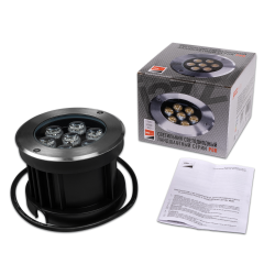 PGR  R130   7w 4000K 30° Сhrome (грунтовый встраиваемый) IP67