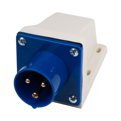 Вилка стационарная для наружной установки PPC 513 2Р+РЕ 16А 220В IP44