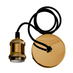 RETRO патрон с проводом PLC 01 E27 230V/1M ANTIQUE BRONZE Jazzway