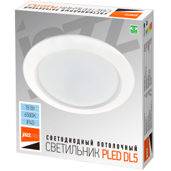 PLED DL5 18w 6500K WH IP40 Jazzway (-)