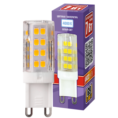 Лампа светодиодная PLED-G9 7w 4000K 400Lm 175-240V (пластик d16*50мм) — вид 3