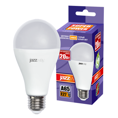 Лампа светодиодная PLED- SP A60 20w E27 3000K 230/50 — вид 3