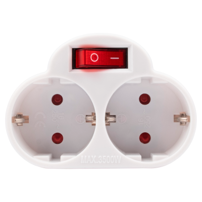 Разветвитель JAZZway AD-2GS заземл., выкл.