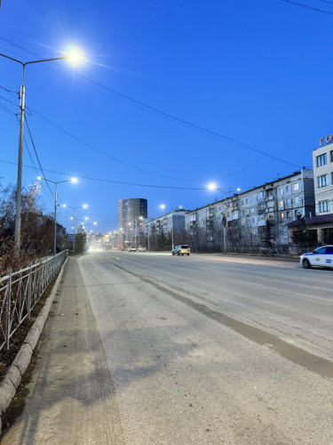 Освещение улиц Якутска по программе
