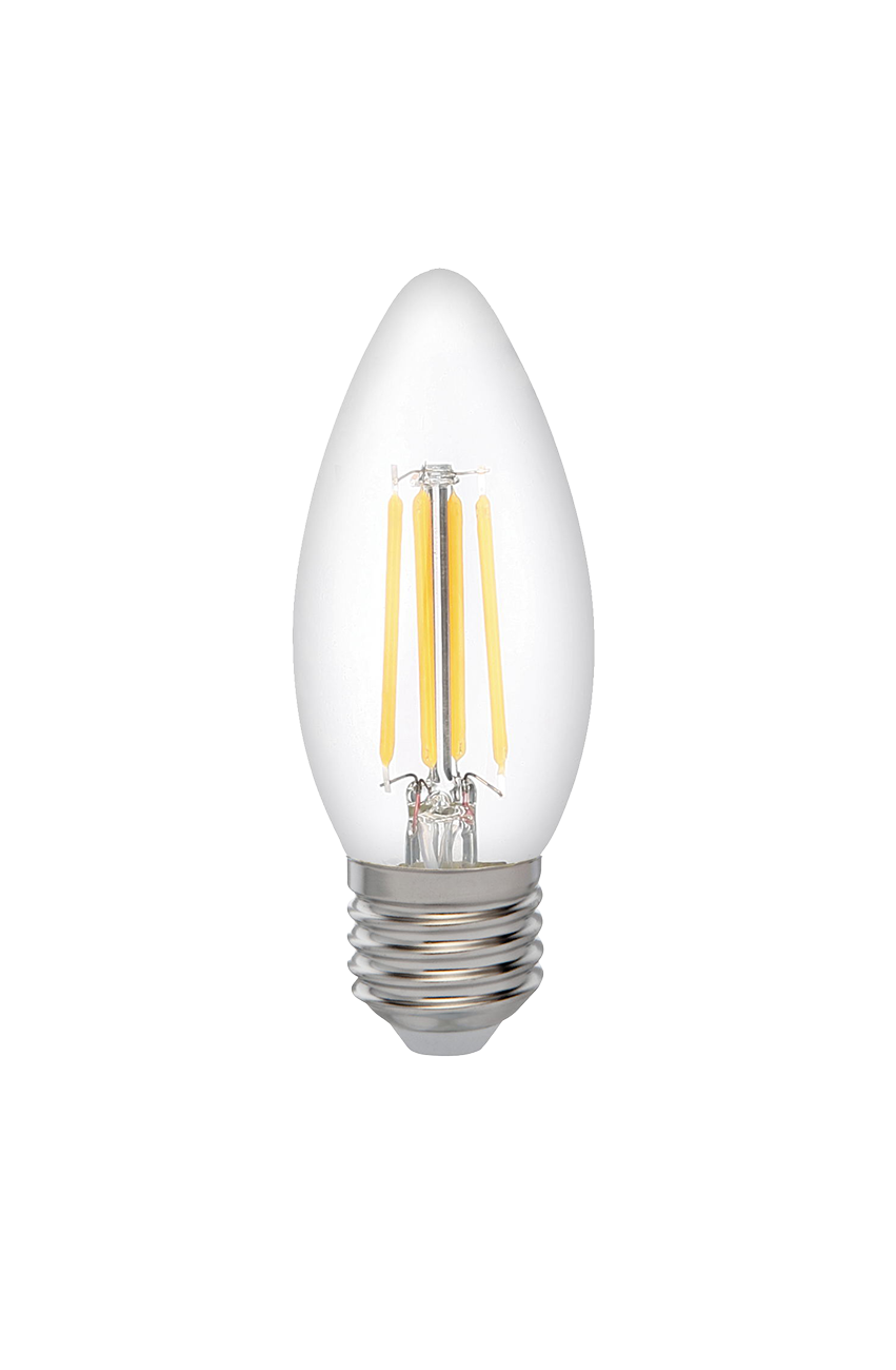 Лампа Светодиодная OMNI (филамент) PLED OMNI C35 6w E27 3000K CL 230/50 .5020481 JazzWay