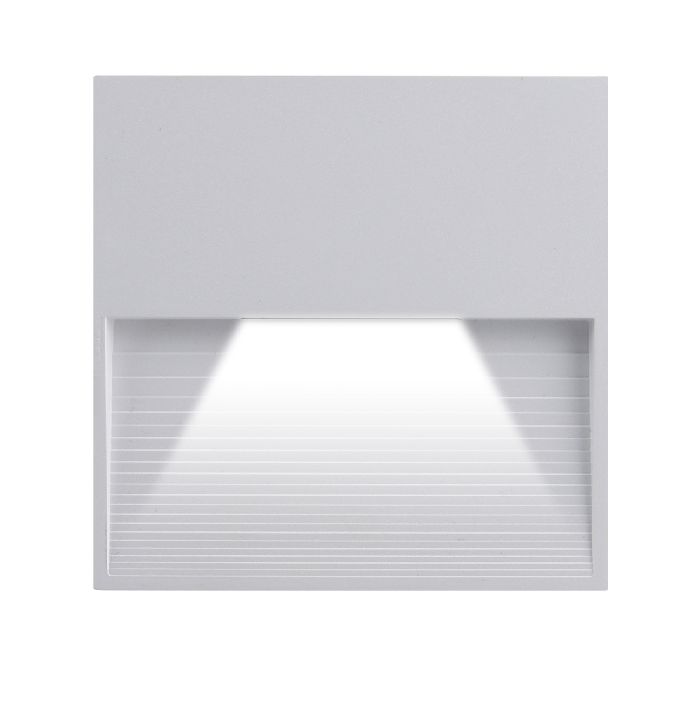 Светильник светодиодный накладной для подсветки стен и ступеней PST/W 120120 3w