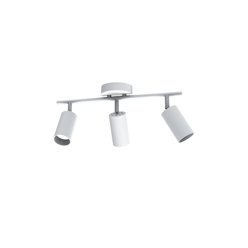 Светильник декоративный под лампу PCL 0403 3xGU10 WH 230V IP20