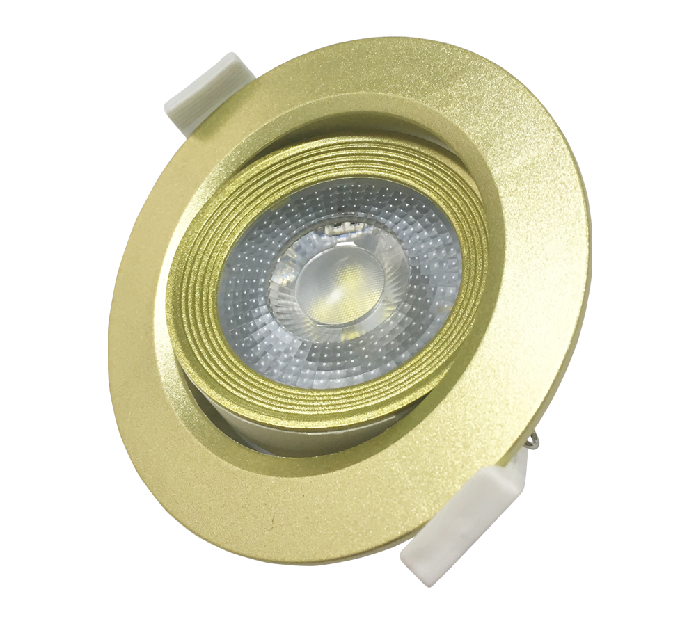 Точечный светодиодный светильник PSP-R 9044 7W GOLD 4000K 38° круг/поворот IP40 .5014954 JazzWay