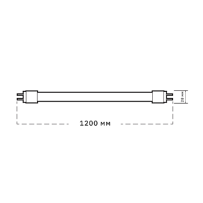 Лампа светодиодная  PLED T8 6500К