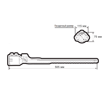 Светильник светодиодный консольный PSL 09 50W 3000K GR IP65