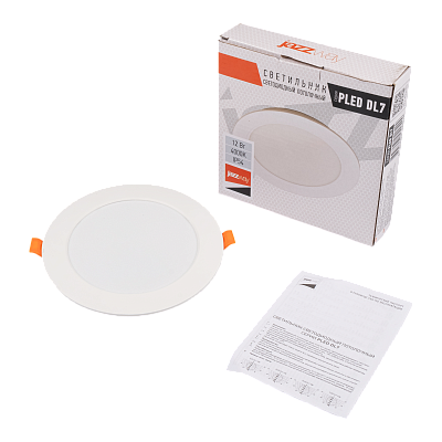 Cветильник светодиодный встраиваемый PLED DL7 12w 4000K WH IP54