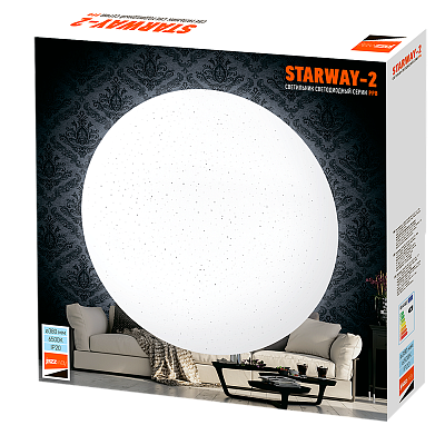 Светильник светодиодный настенно-потолочный PPB STARWAY-2 36w 6500K