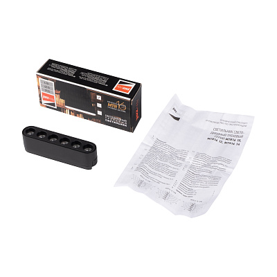 Низковольтный трековый светильник MTR16 1206 6W 3000K spot 36° BL IP20