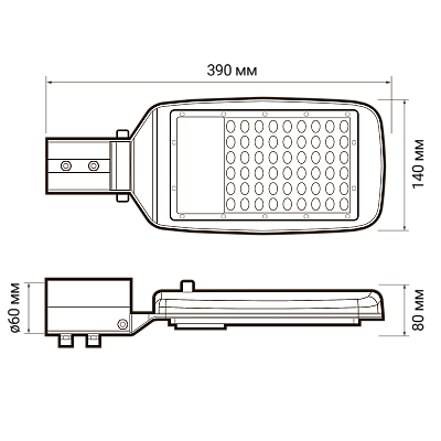 Светильник консольный светодиодный PSL 06 50w