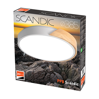 Светильник светодиодный потолочный PPB Scandic-R 36w 4000K GR/W IP20