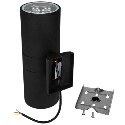 Светильник светодиодный фасадный PWL-300110/30D 2x9w 6500K BL IP65